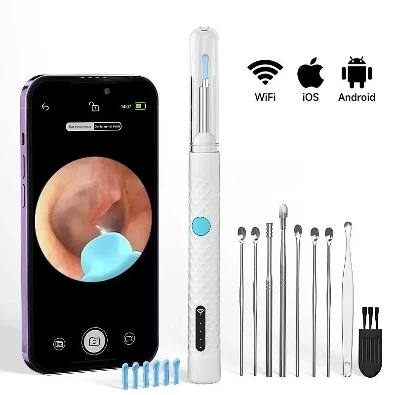 WiFi Visual Ear Cleaner with HD Camera – 1080P Wireless Ear Cleaning Endoscope