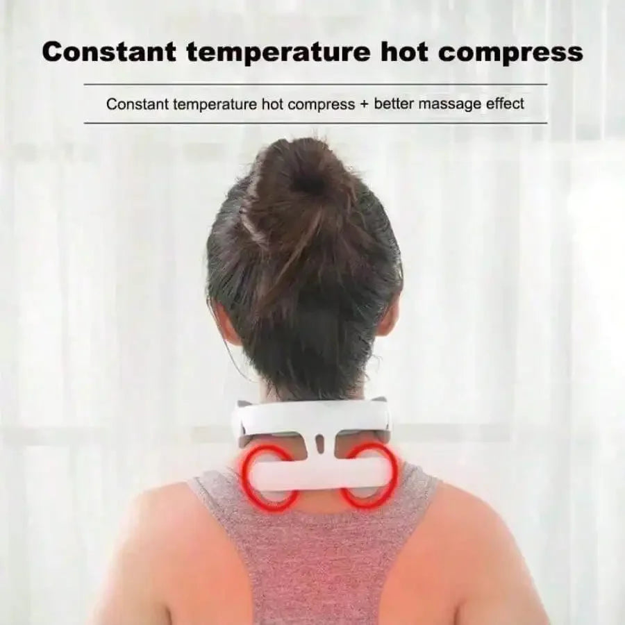 Smart Neck & Shoulder Massager with Heat – Portable Muscle Relaxer
