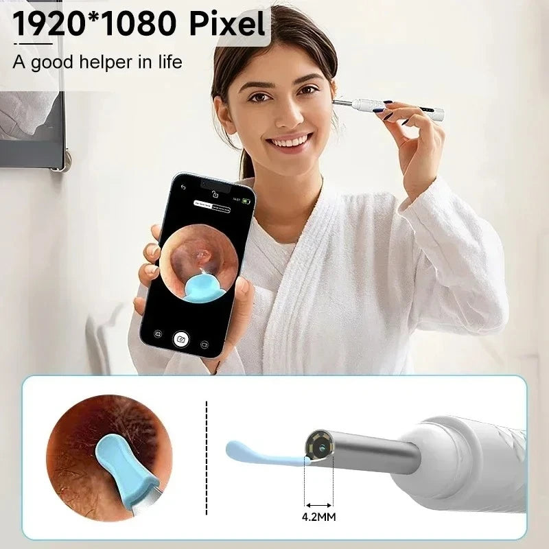 WiFi Visual Ear Cleaner with HD Camera – 1080P Wireless Ear Cleaning Endoscope
