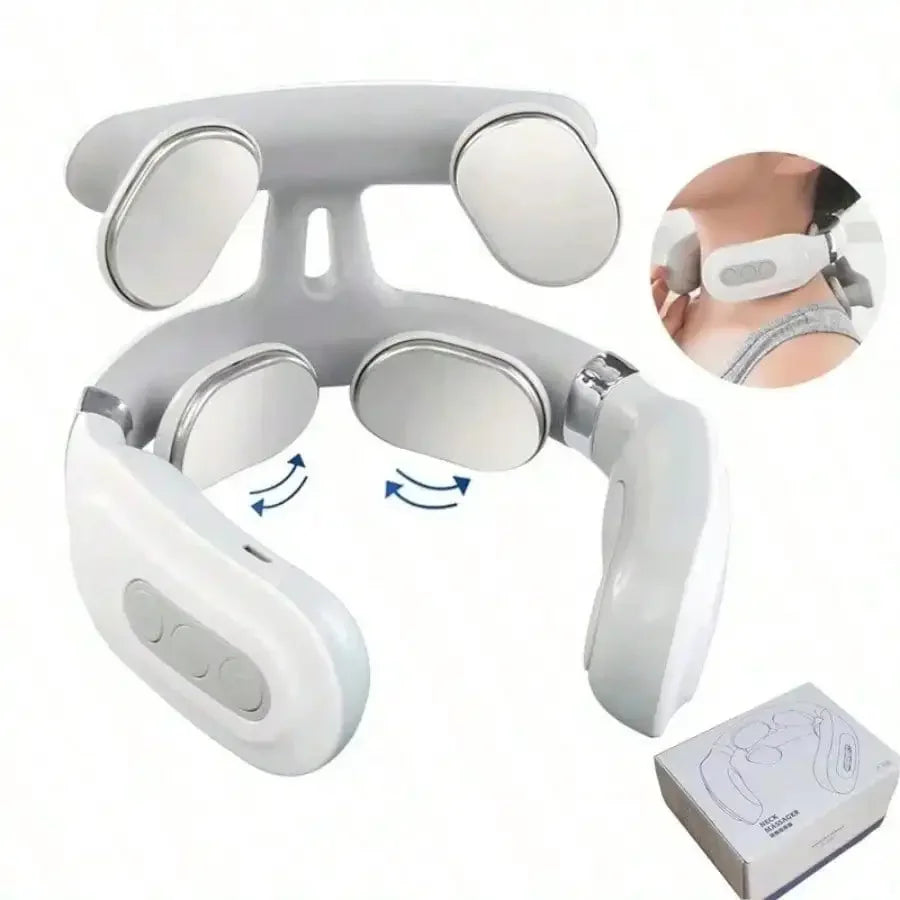 Smart Neck & Shoulder Massager with Heat – Portable Muscle Relaxer